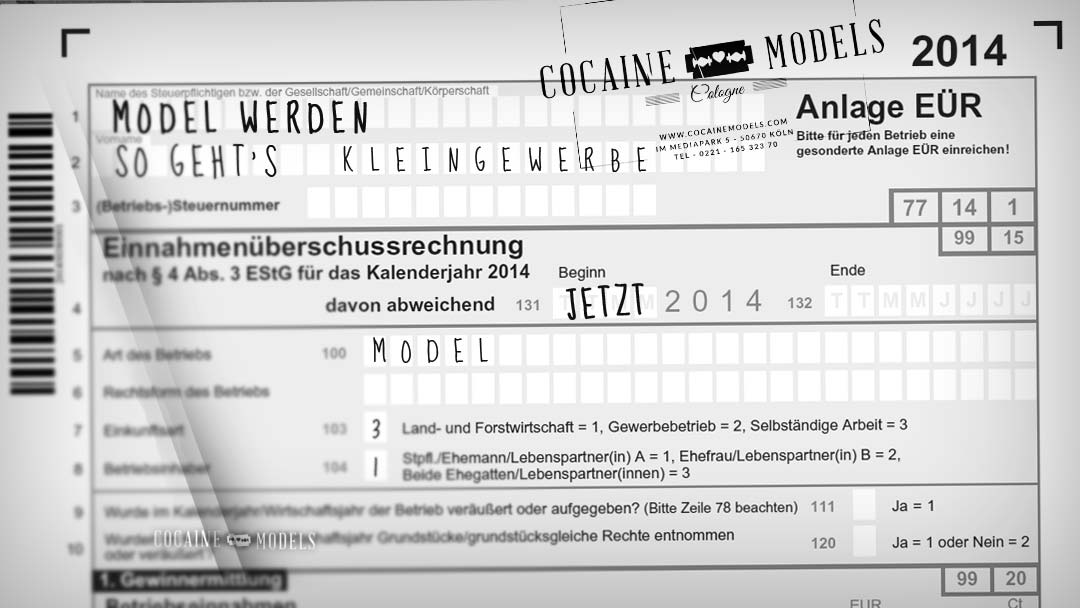 Model werden - Kleingewerbe anmelden