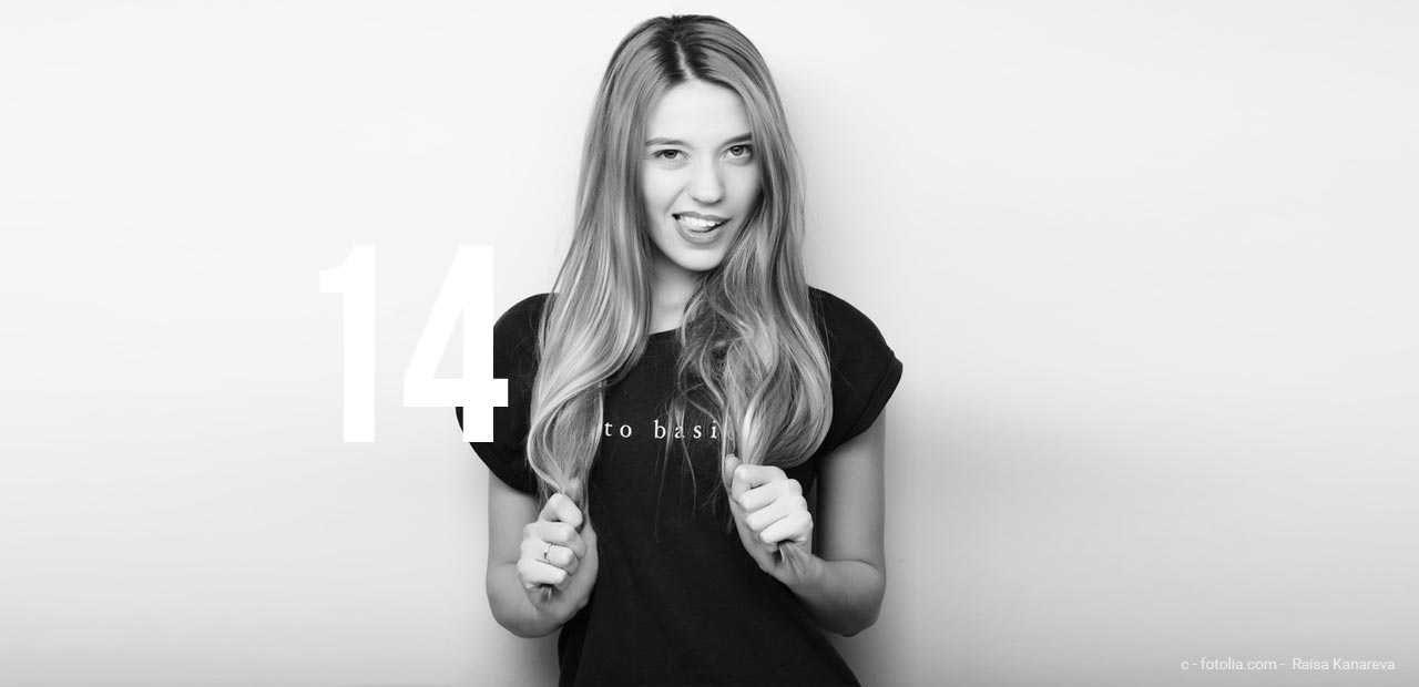 Become a model at 14 years old: School comes first!