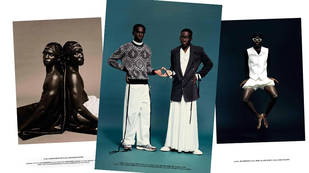 Emmanuel for the L'Officiel Hommes Belgium - Edition: Spring 