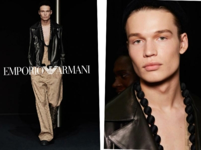 SS24 Men: Artur steals the show at Milan Fashion Week for Emporio Armani!