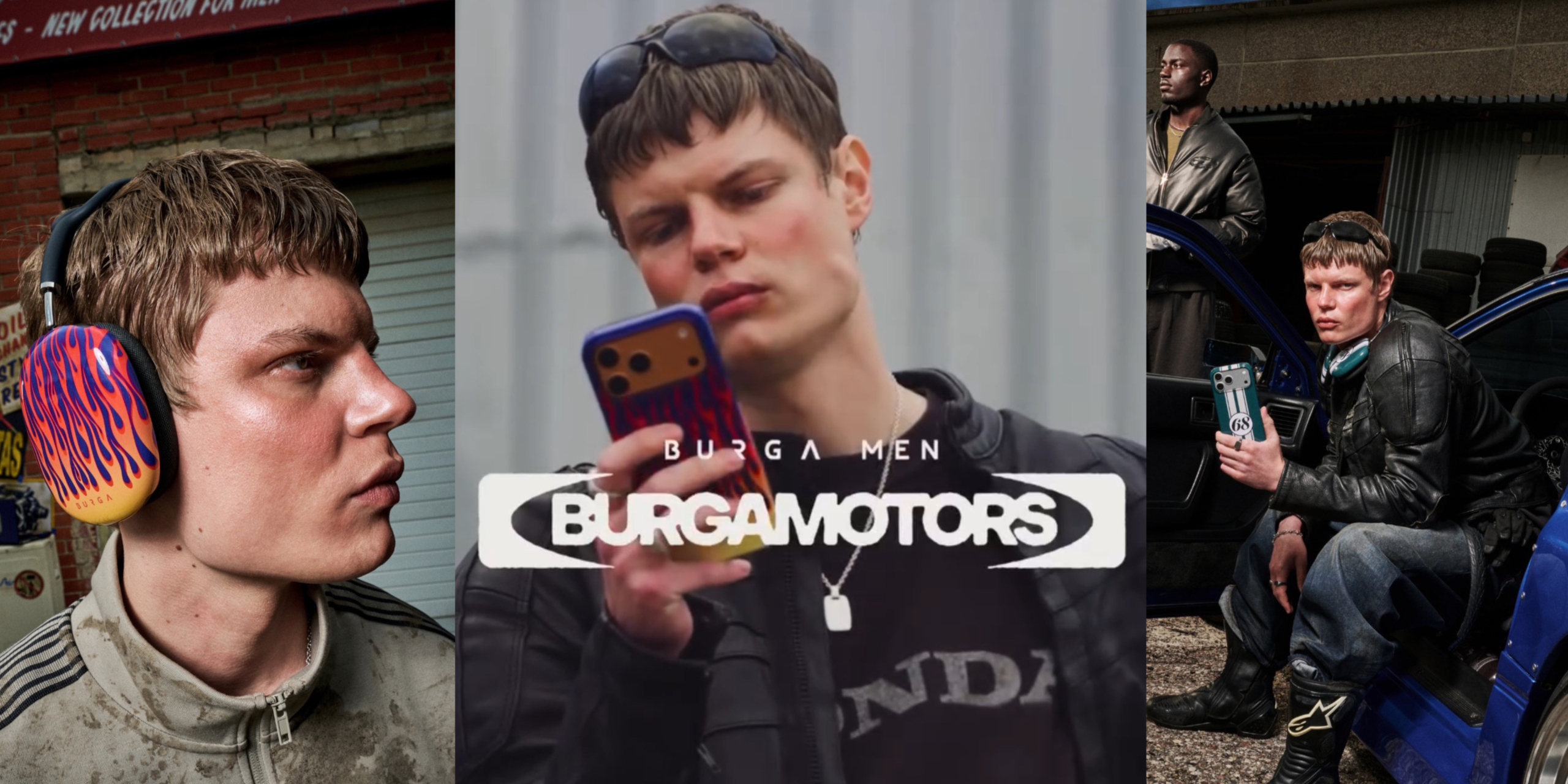 Anton Kundrus for BURGA MEN - Edgy Model Meets Tech Accessories