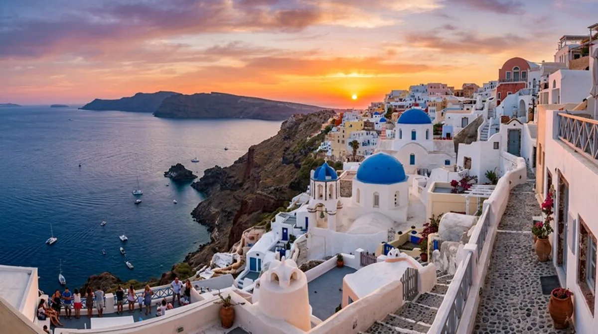 Privatjet nach Santorini